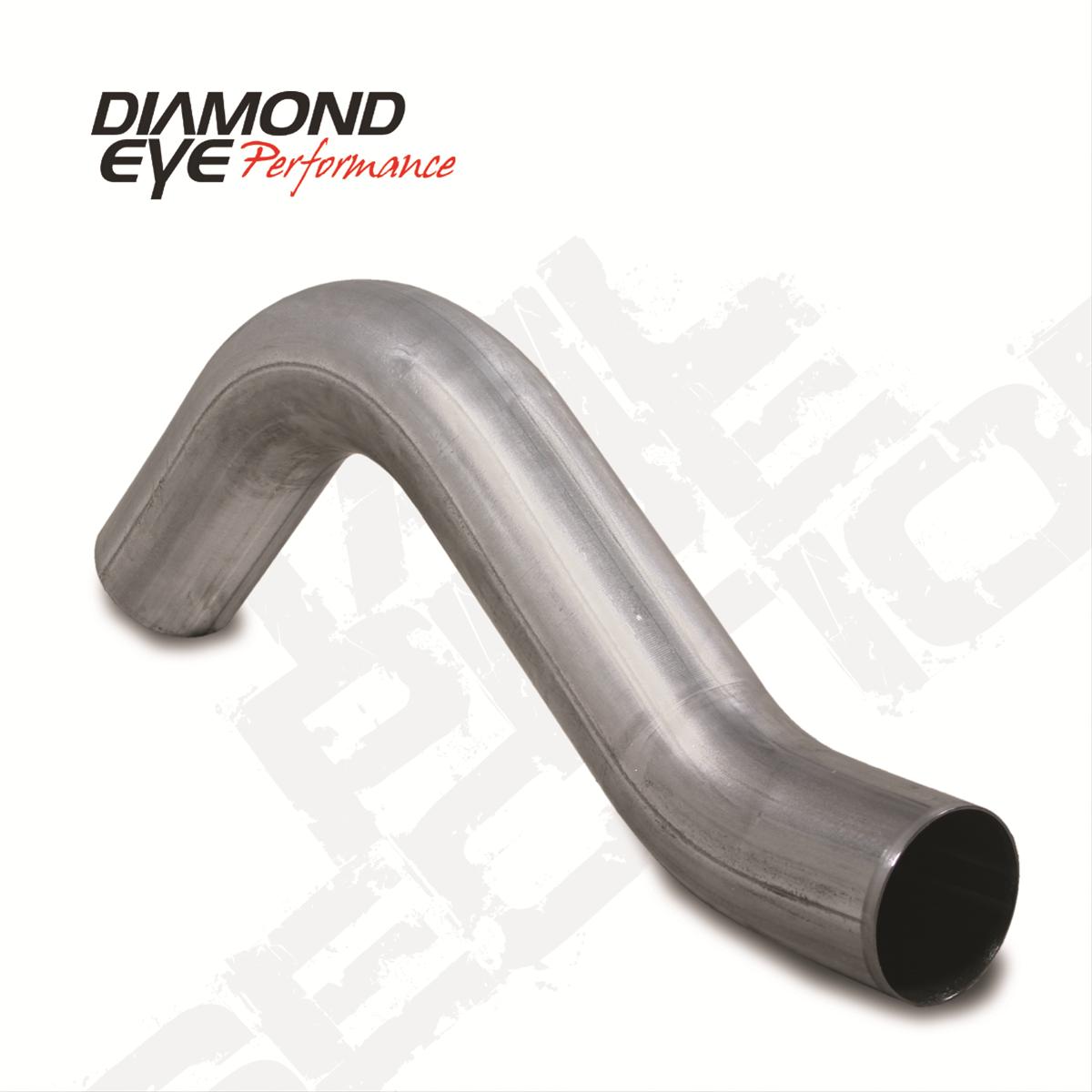 Exhaust Pipe 4 Inch 94-07 F250/F350 Superduty -6.0L First Section Single Pass Performance Series Exhaust Tail Pipe Diamond Eye