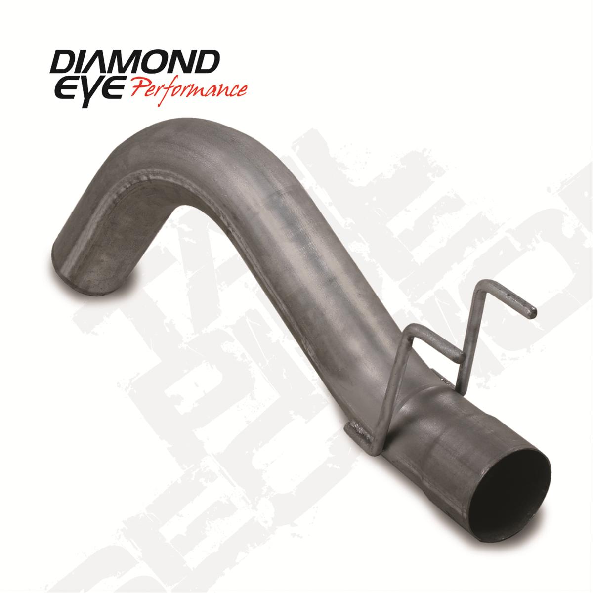 Exhaust Pipe 4 Inch 08-10 Ford F250/F350 Superduty First Section Pass Steel Performance Series Exhaust Tail Pipe Diamond Eye