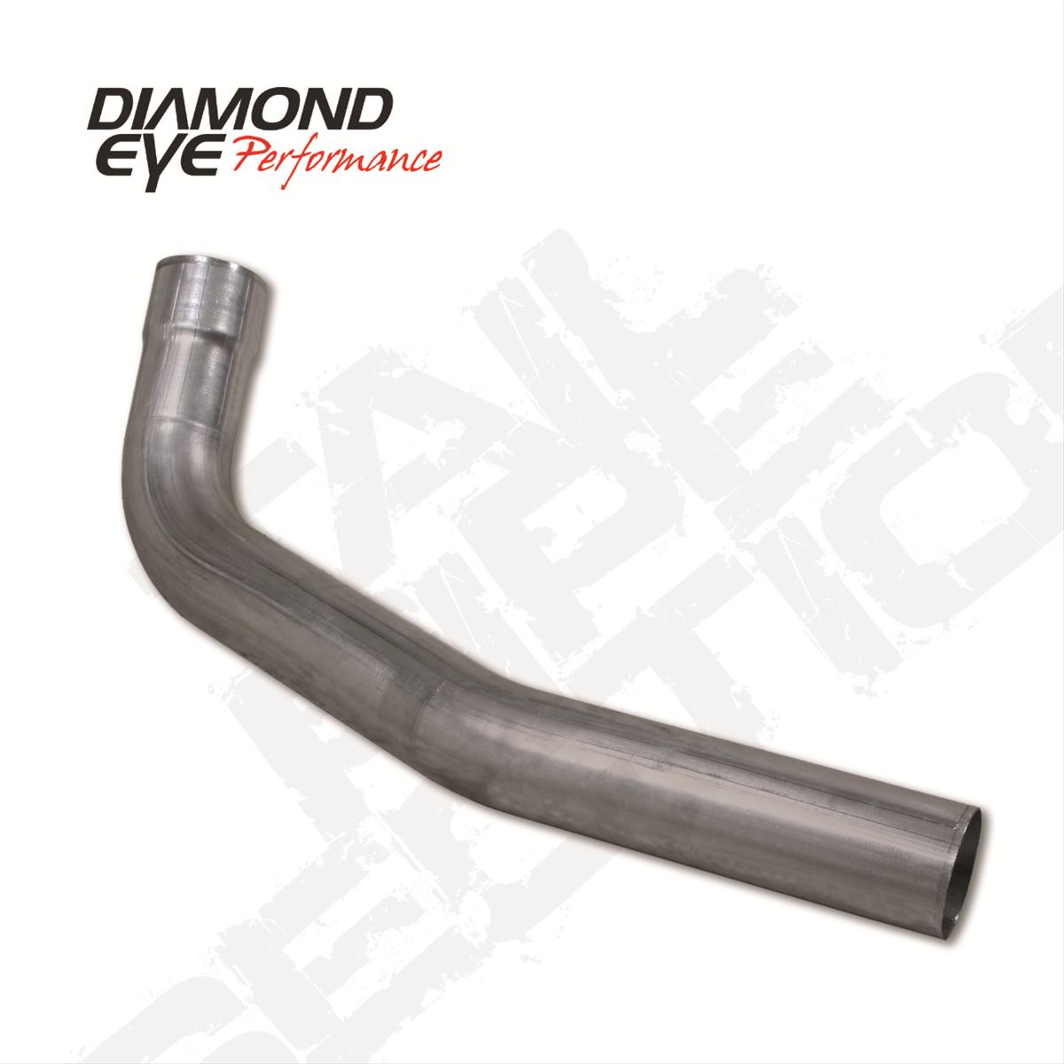 Exhaust Pipe 4 Inch Second Section Only Pass 00-Early 03 Ford F250/F350 F550 Rollover-Peformance Exhaust Tail Pipe Diamond Eye