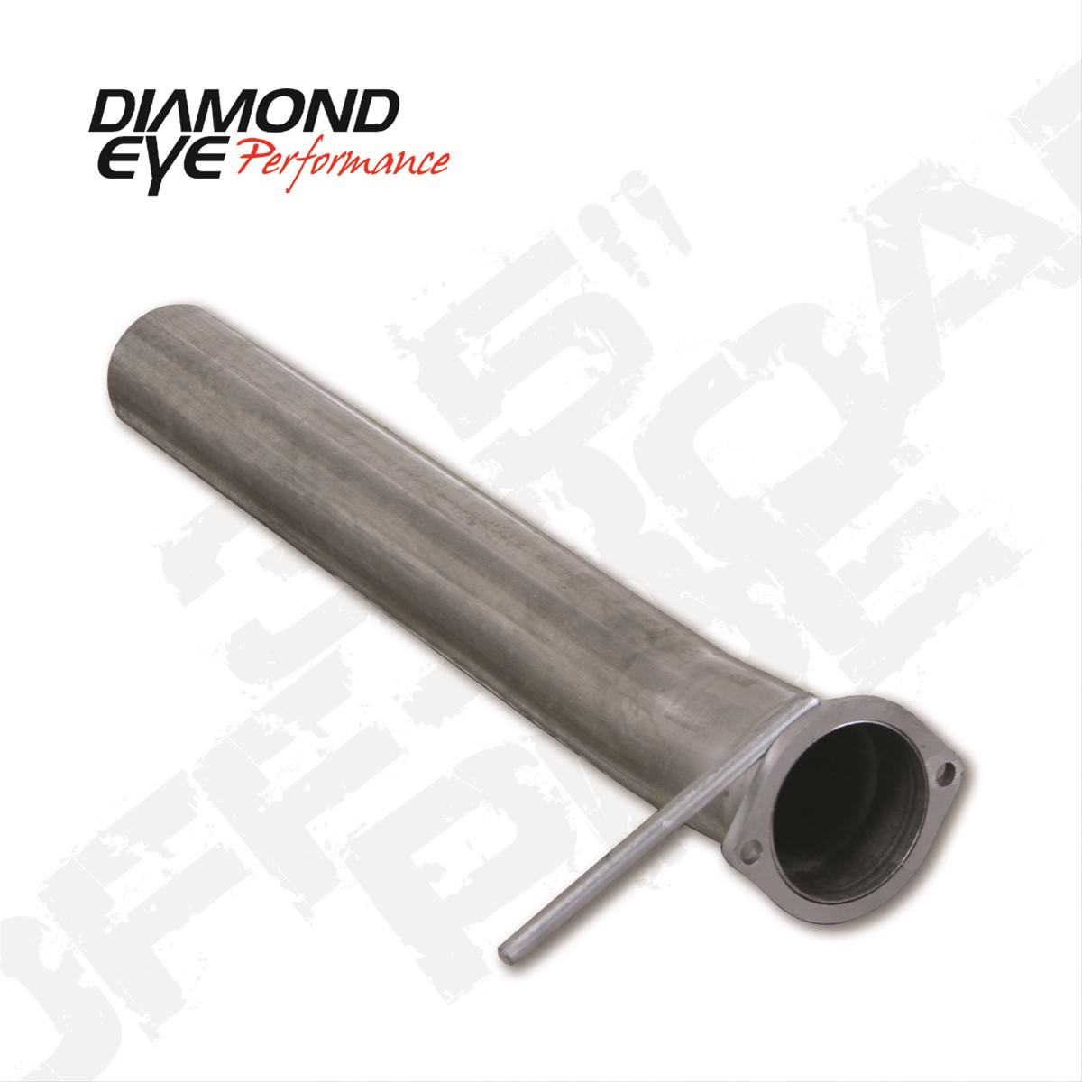 Turbo Downpipe Second Section 03-07 F250/F350 3.5 Inlet/Outlet No Sensor Bung Performance Diamond Eye