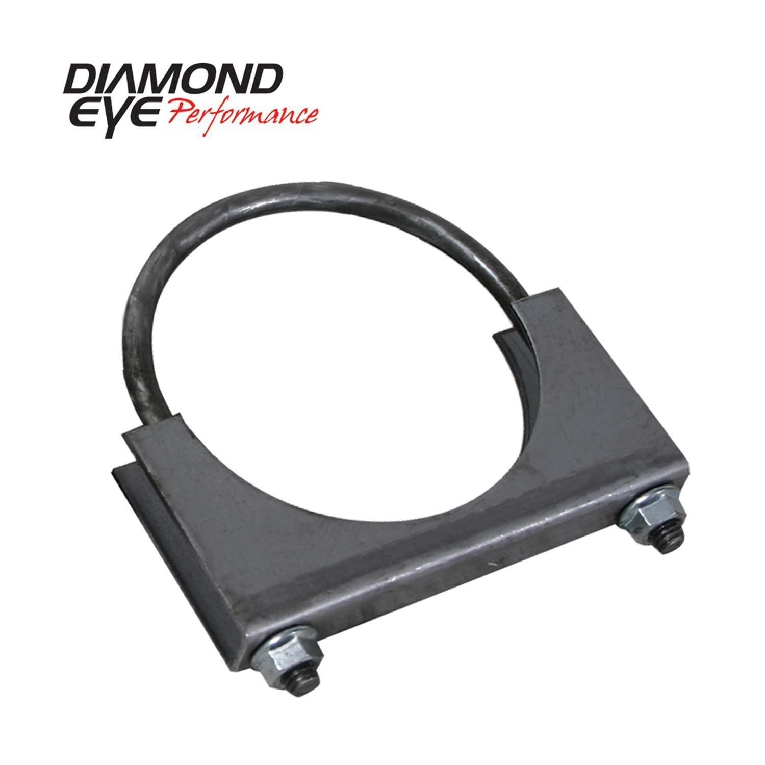 Exhaust Clamp 5 Inch Standard Steel U-Bolt Saddle Clamp Diamond Eye