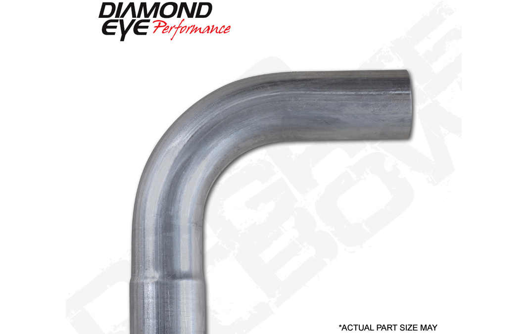 Exhaust Pipe Elbow 90 Degree L Bend 3.5 Inch Aluminized Performance Exhaust Elbow Diamond Eye