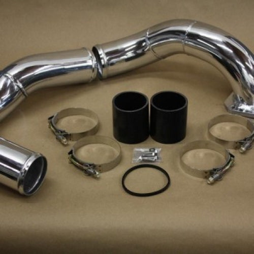 6.4 Coldside Kit 08-10 Ford Super Duty Power Stroke Raw Aluminum No Limit Fabrication