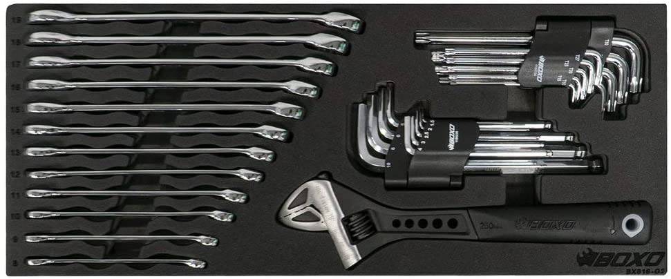 Boxo Usa 113 Piece Metric Tool Set With 2 Drawer Hand Carry Box