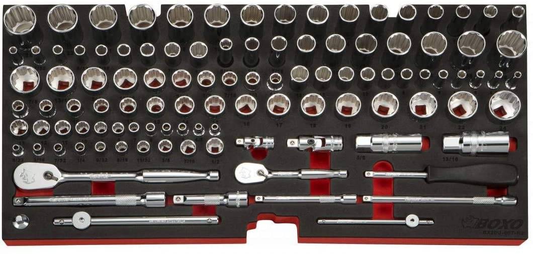 Boxo Usa 185 Pcs Metric And Sae Tool With 3 Drawer Carry Box No Limit Fabrication