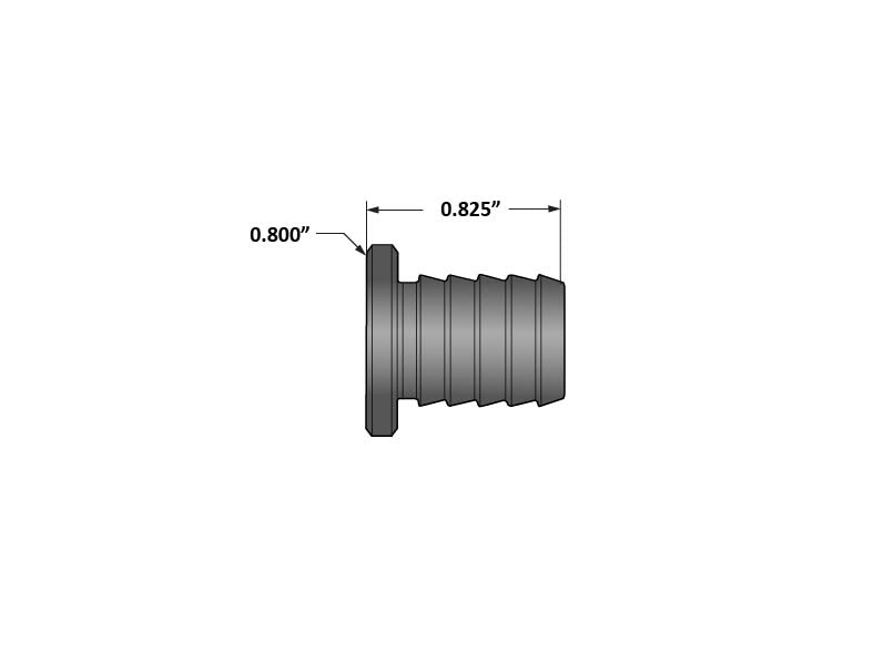 1/2 Inch Billet Aluminum Universal Block Off Plug Fleece Performance