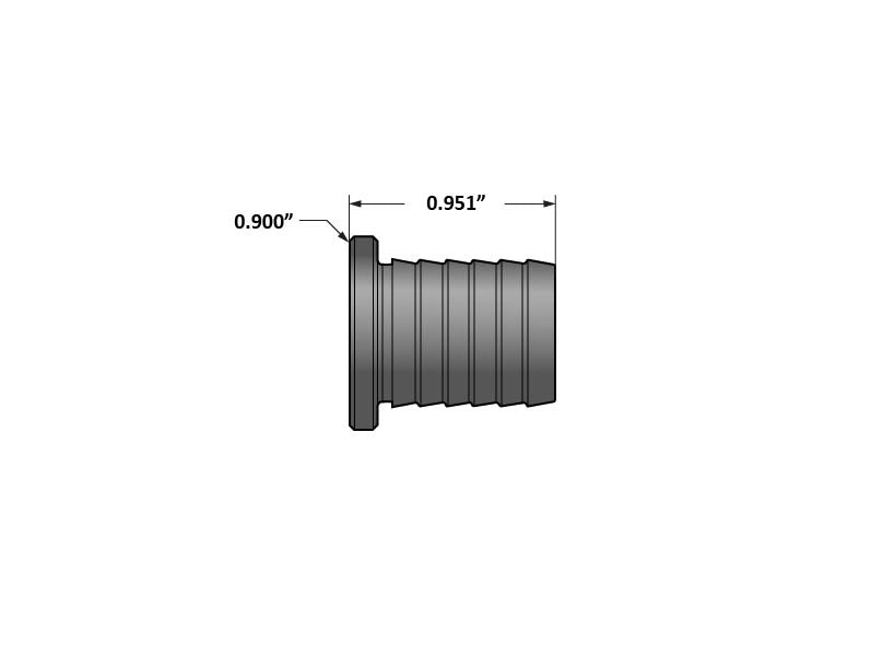 5/8 Inch Billet Aluminum Universal Block Off Plug Fleece Performance