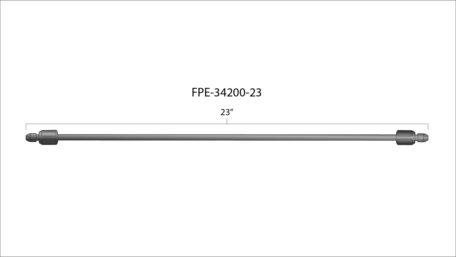 23 Inch High Pressure Fuel Line 8mm x 3.5mm Line M14 x 1.5 Nuts Fleece Performance