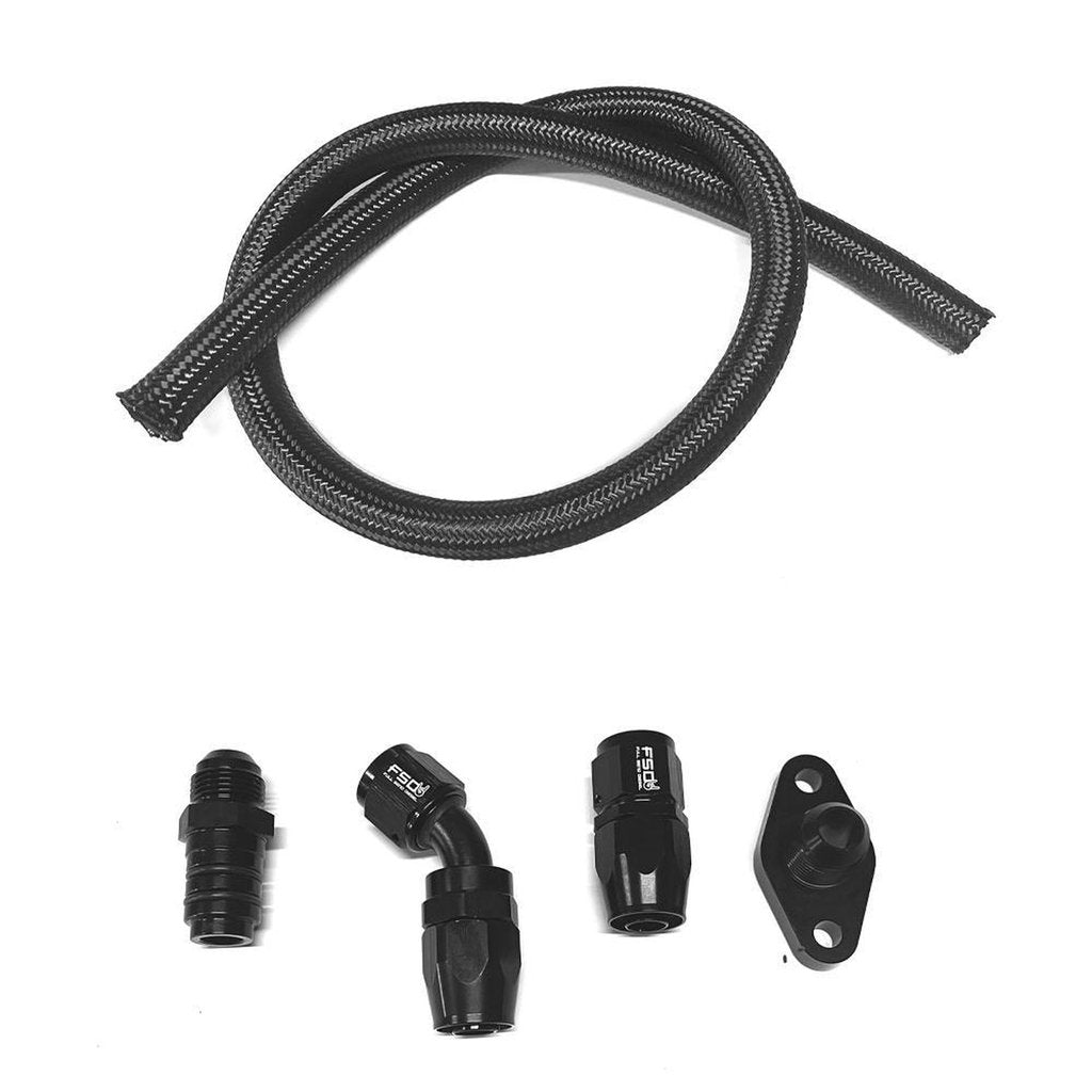 Universal Cummins DIY Turbo Drain Kit Full Send Diesel