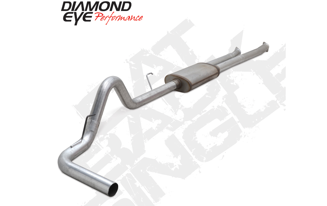 Cat Back Exhaust System For 10-14 Toyota Tundra 5.7L 3.5 Inch Dual In Single OutPassWith Muffler Aluminized Diamond Eye