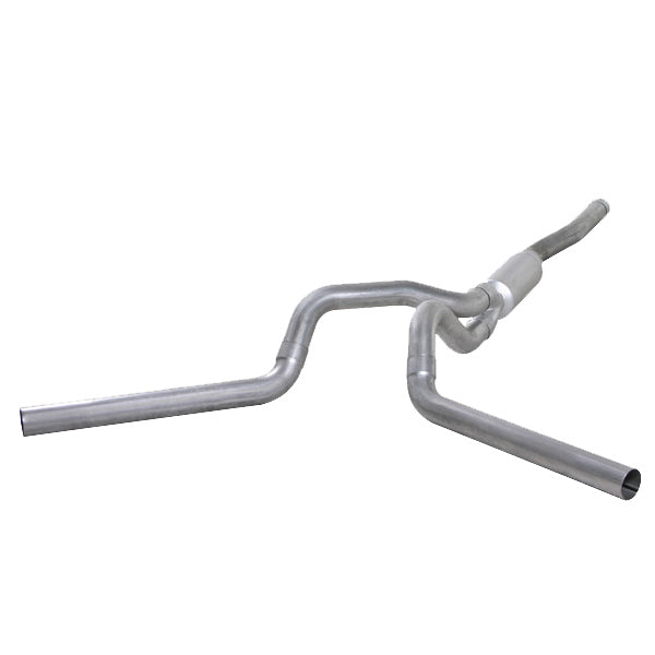 Cat Back Exhaust System 06-07.5 Silverado/Sierra 2500/3500 4 In. Split Rear/Side W/ Muffler Aluminized Diamond Eye