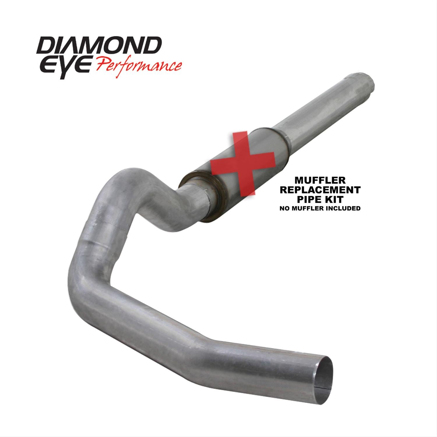 Cat Back Exhaust System 04.5-07.5 Dodge RAM 2500/3500 5 Inch Single/Dual No Muffler Split Side Aluminized Diamond Eye