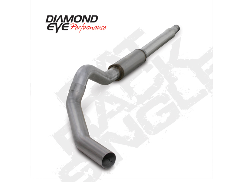 Cat Back Exhaust System For 03-07 Ford F250/F350 Superduty 6.0L 5 Inch With Muffler Single Pass Aluminized Diamond Eye