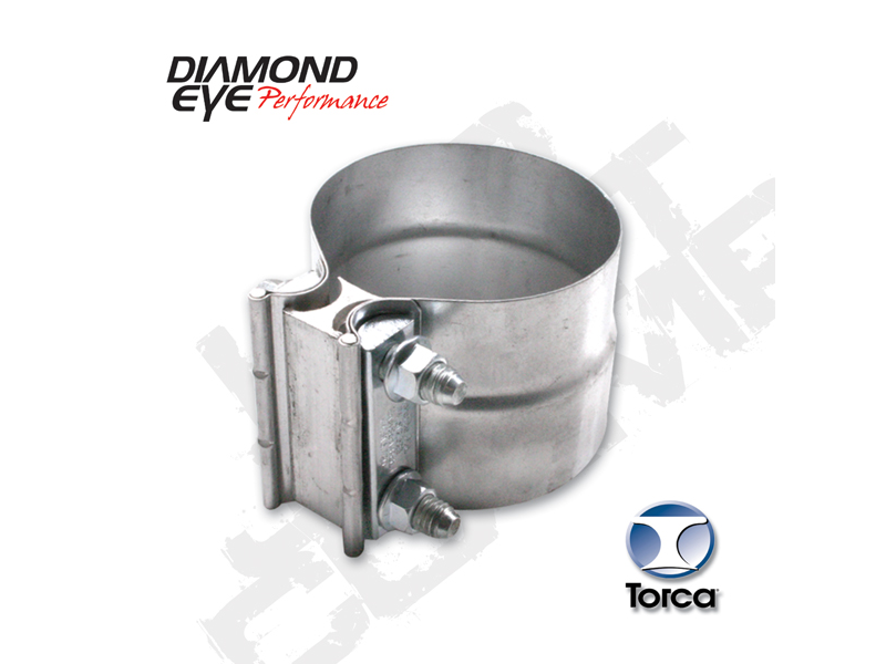 Exhaust Clamp 3 Inch Stainless Torca Lap-Joint Clamp Diamond Eye