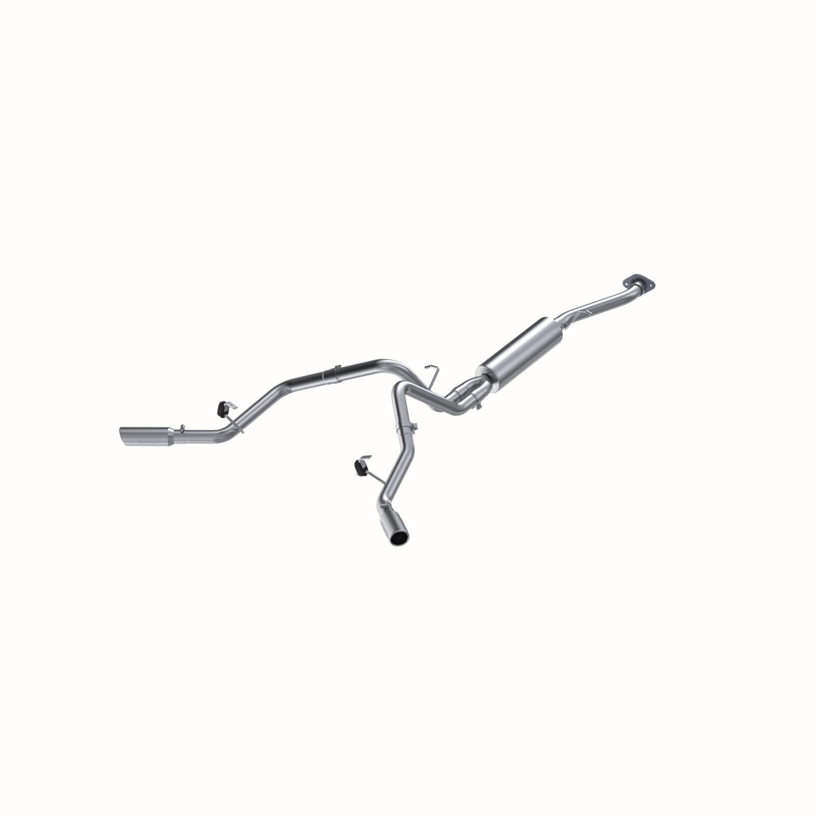 Cat Back Exhaust System Dual Split Side Aluminized Steel For 03-07 Silverado/Sierra 1500 Classic 4.8/5.3L RC Short Bed MBRP