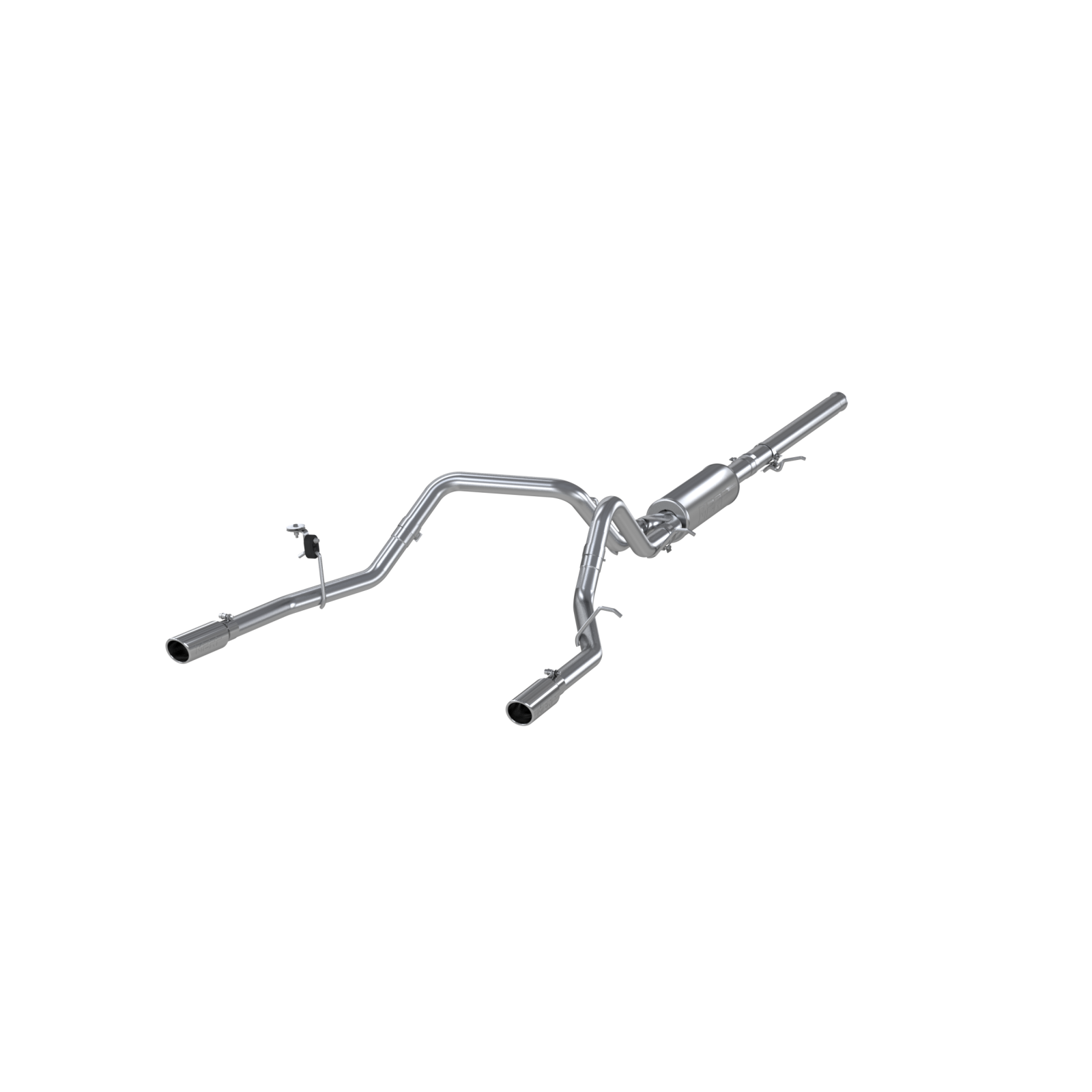 3 Inch Cat Back Exhaust System Dual Split Rear T409 Stainless Steel For 14-18 Silverado/Sierra 1500 MBRP