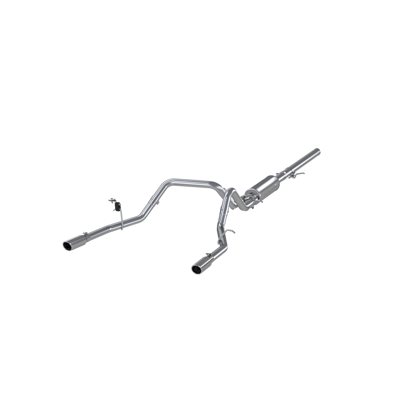 3 Inch Cat Back Exhaust System Dual Split Rear For 14-18 Silverado/Sierra 1500 Aluminized Steel MBRP