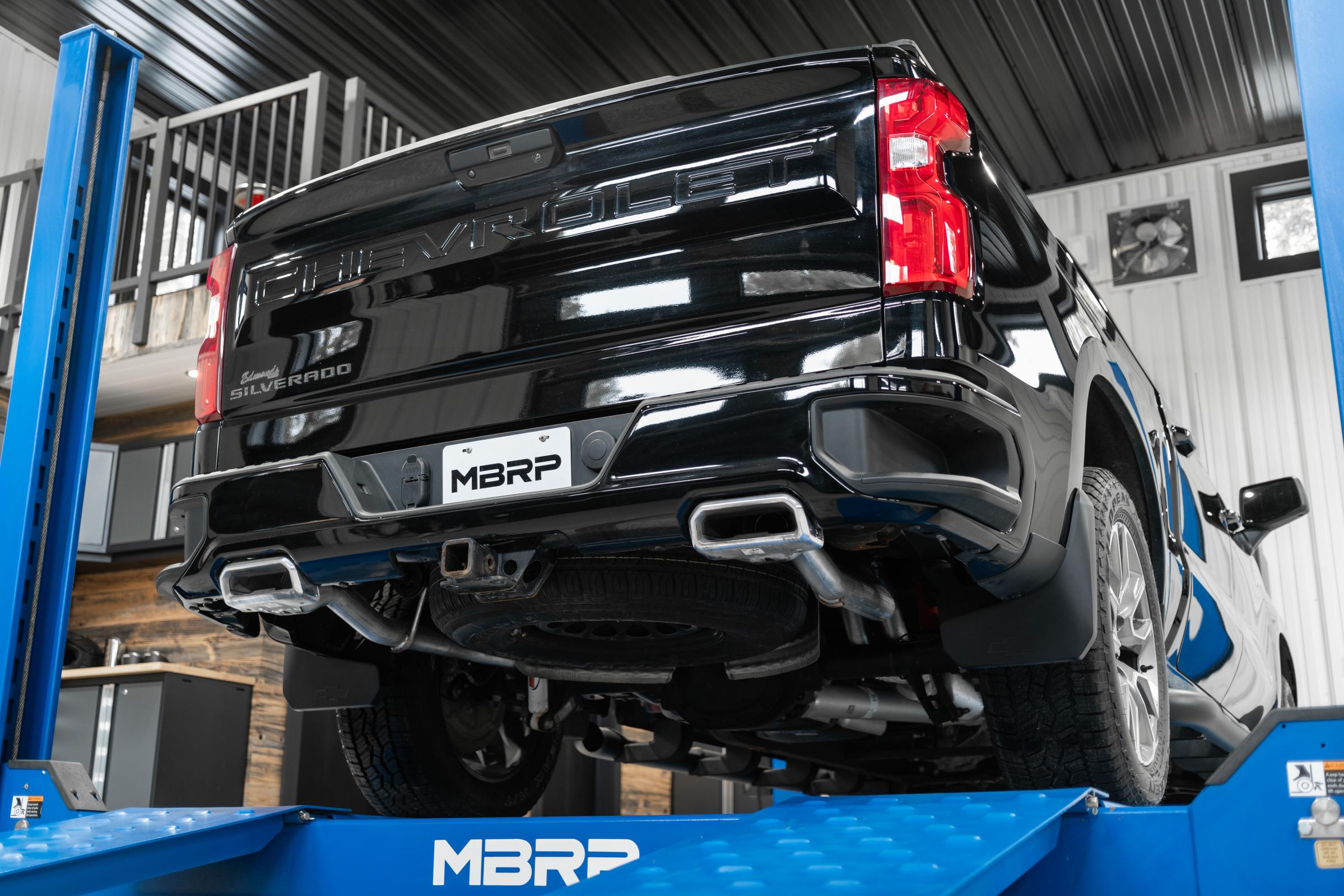 2.5 Inch Cat Back Exhaust System For 19-Up Silverado/Sierra 1500 5.3L and 2022 Silverado LTD/ Sierra Limited 5.3L Dual Rear T409 Stainless Steel MBRP