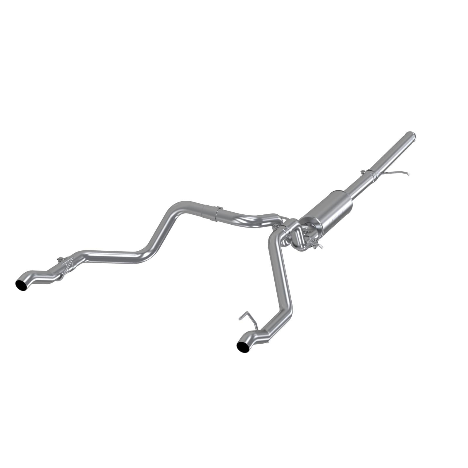 2.5 Inch Cat Back Exhaust System For 19-Up Silverado/Sierra 1500 5.3L and 2022 Silverado LTD/ Sierra Limited 5.3L Dual Rear Aluminized Steel MBRP