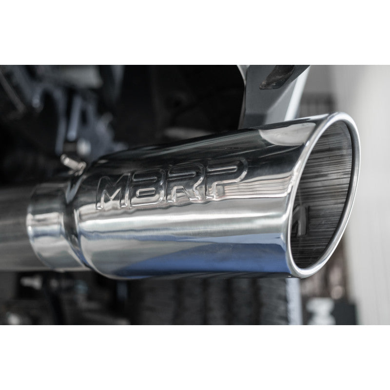 14-Up Ram 2500/3500 Armor Pro T304 Stainless Steel 4 Inch Cat Back Single Side Exit Exhaust System MBRP