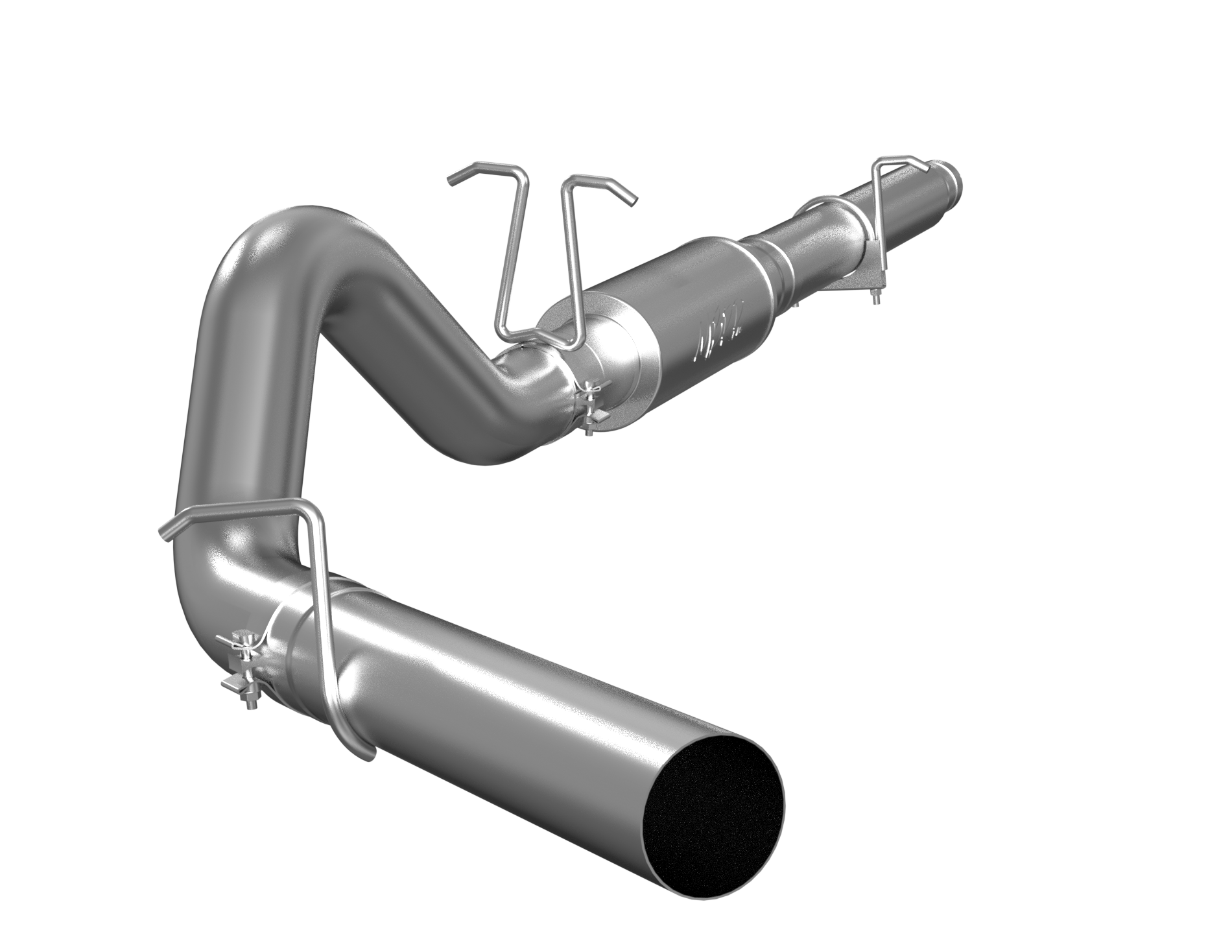 Cat Back Exhaust System 4 Inch Single Side Exit No Tip Included Aluminized Steel For 99-04 Ford F-250/350 V-10 MBRP