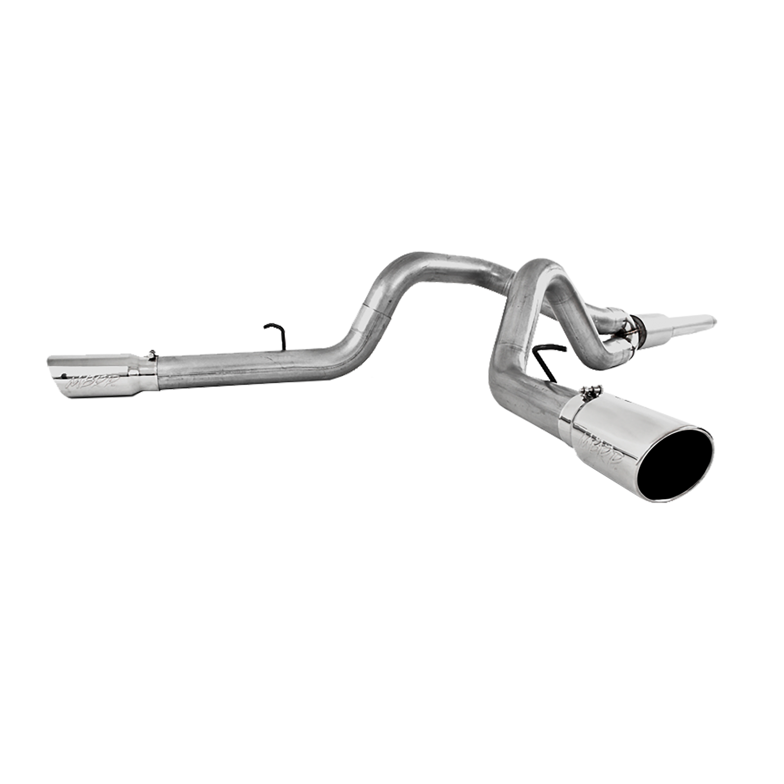 Cat Back Exhaust System 4 Inch Dual Split Side Aluminized Steel For 99-04 Ford F-250/350 V-10 MBRP