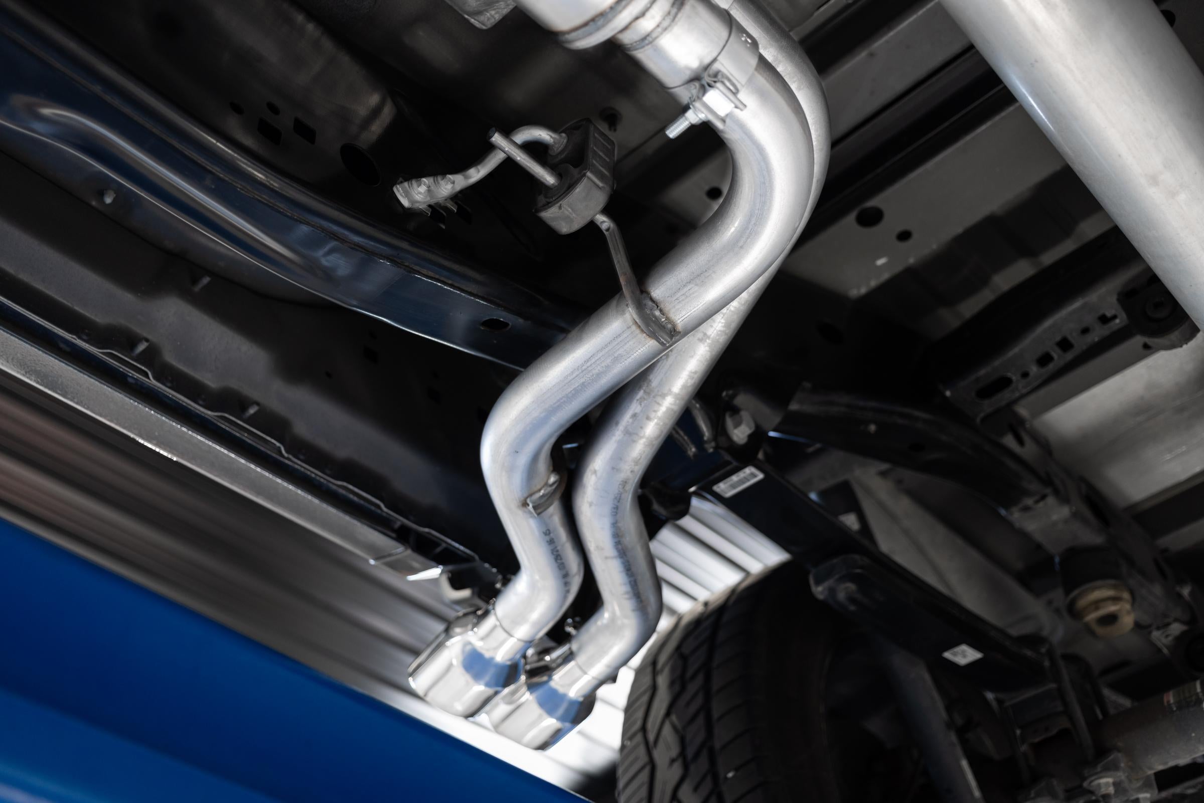 3 inch Cat-Back 2.5 inch Dual Pre-Axle (Race Profile) 21-Up F-150 T304 Stainless Steel MBRP