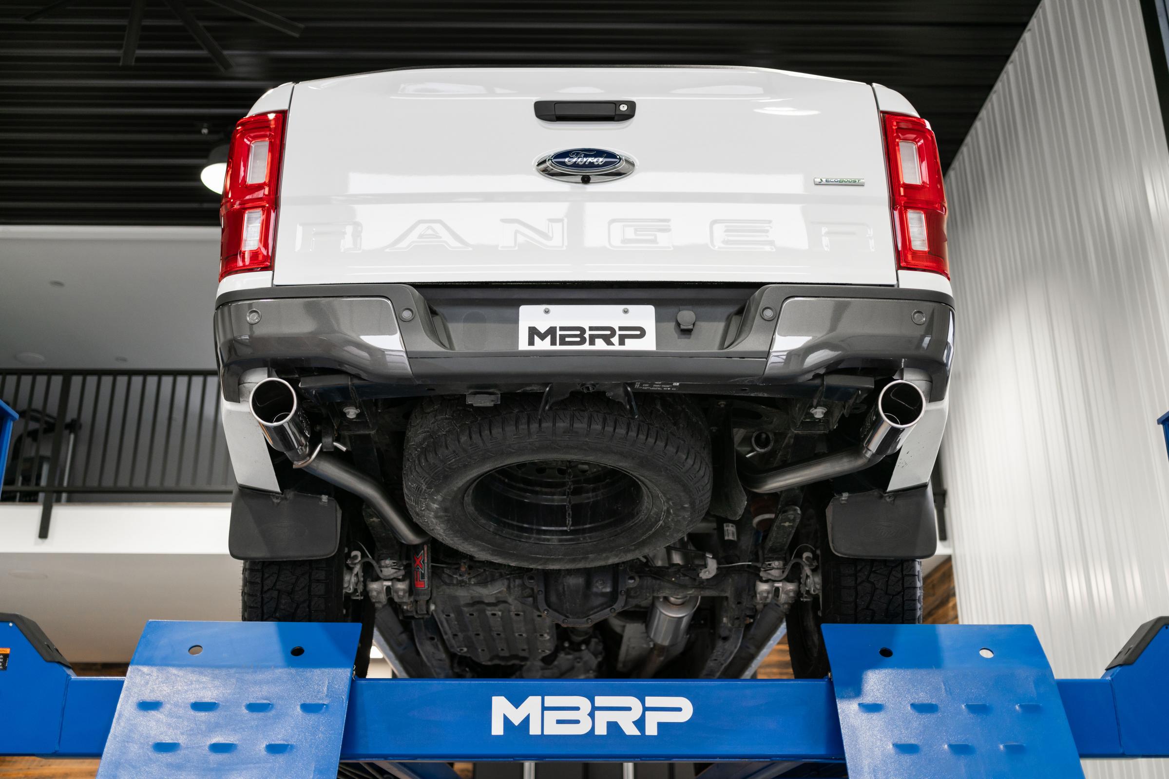 Ford 3 Inch Cat Back Exhaust System Dual Split Rear For 19-23 Ford Ranger Ecoboost 2.3L MBRP