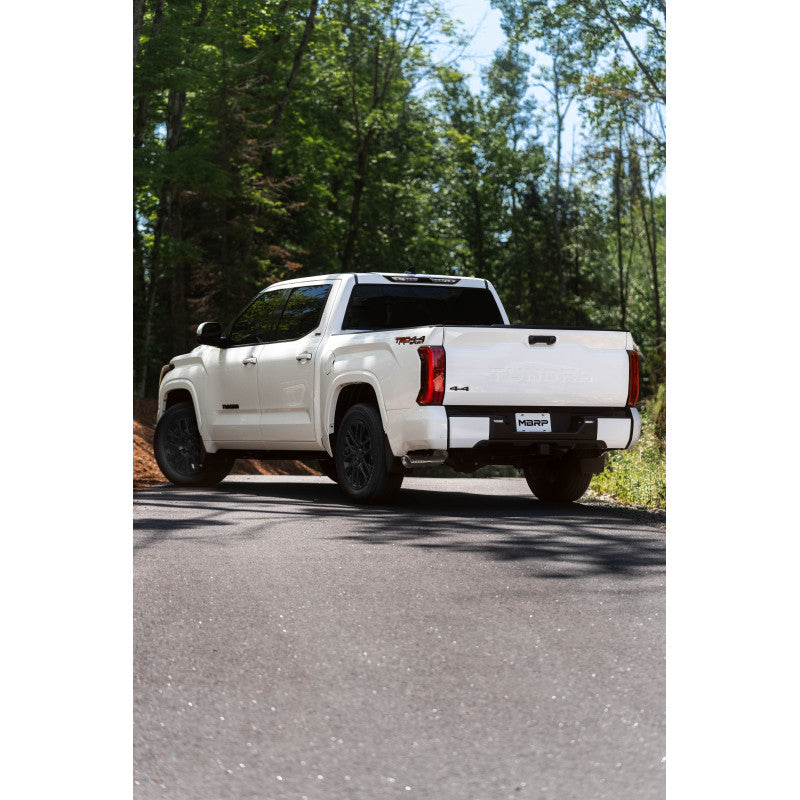 2022-Up Toyota Tundra 3.5L T304 Stainless Steel 2.5 Inch Dual Cat-Back Single Side Exit MBRP