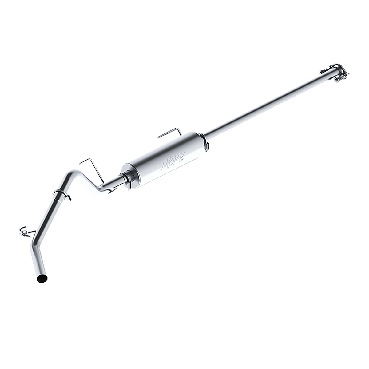 Cat Back Exhaust System Single Side Aluminized Steel, No Tip, For 05-15 Toyota Tacoma MBRP