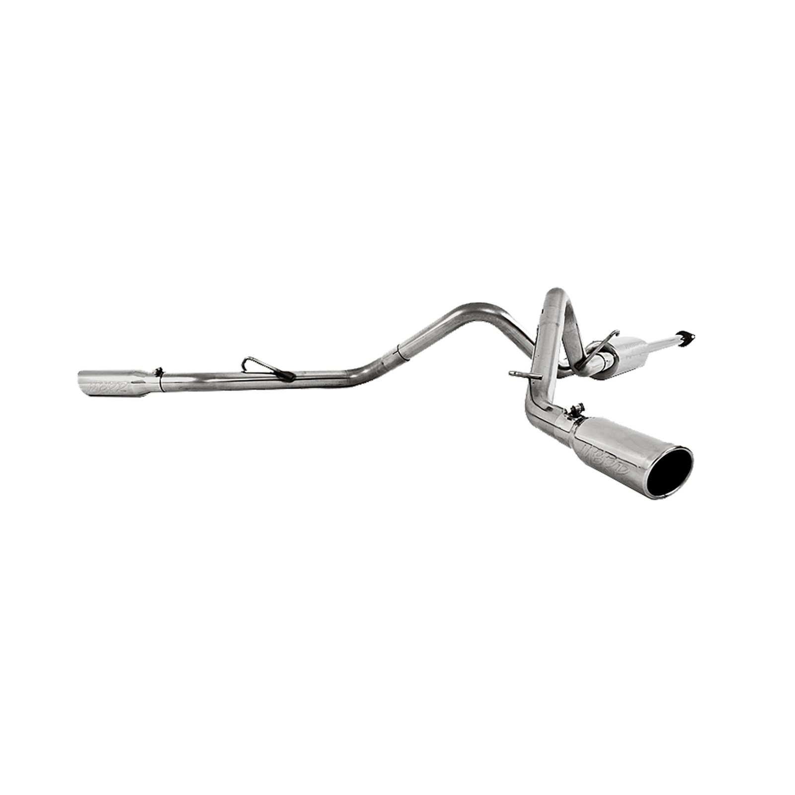 Cat Back Exhaust System Dual Split Side T409 Stainless Steel For 05-15 Toyota Toyota Tacoma MBRP