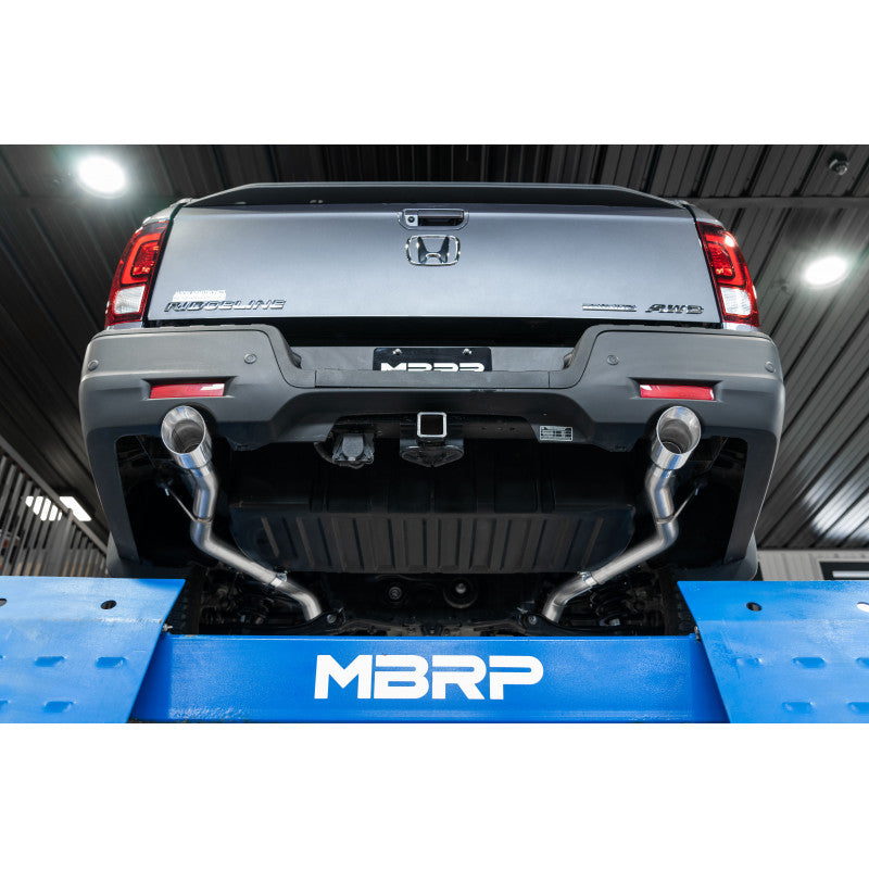 T304 Stainless Steel 2.5 Inch Cat-Back Dual Rear Exit 2021-Up Honda Ridgeline 3.5L MBRP