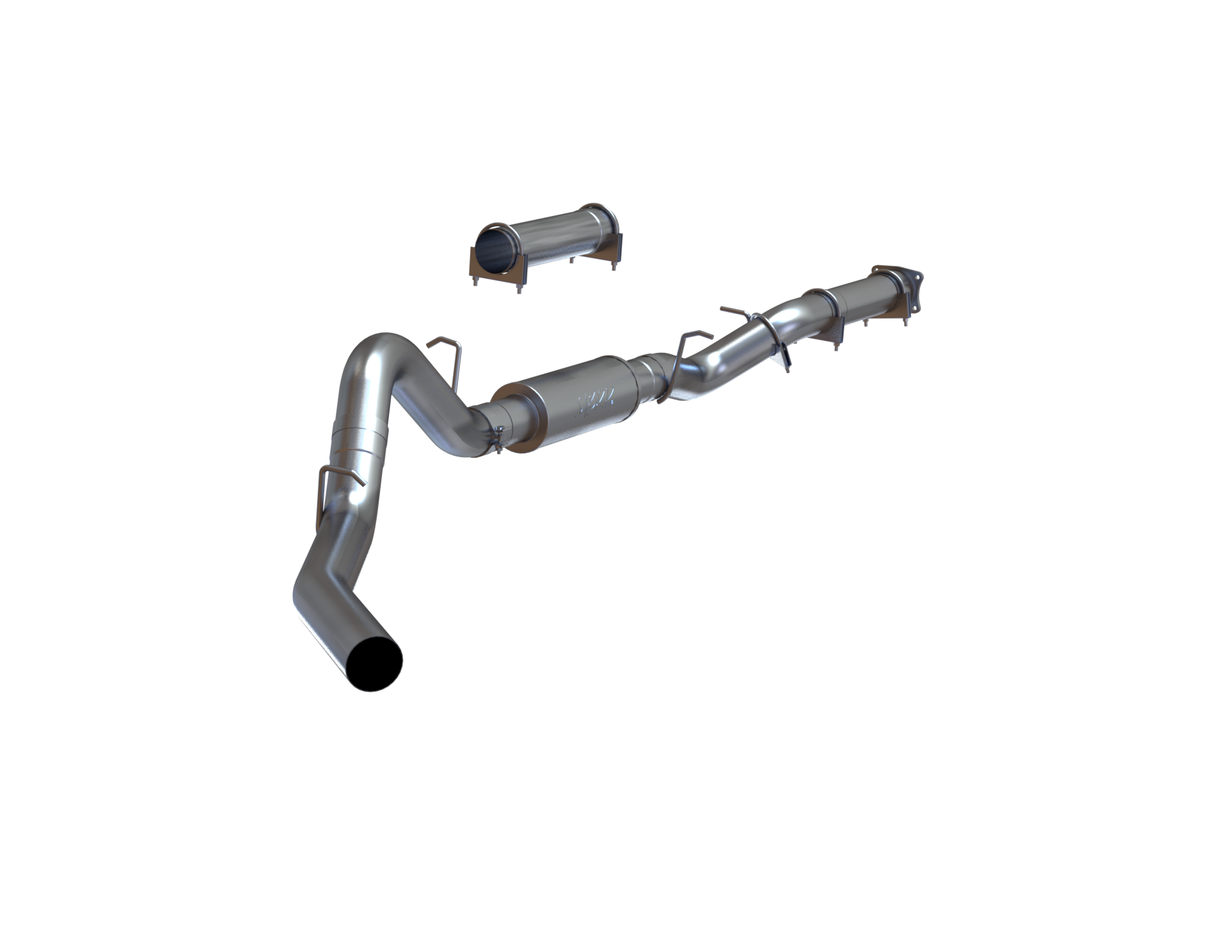 4 Inch Cat Back Exhaust System For 01-05 Silverado/Sierra 2500/3500 Duramax Ext/Crew Cab Single Side MBRP