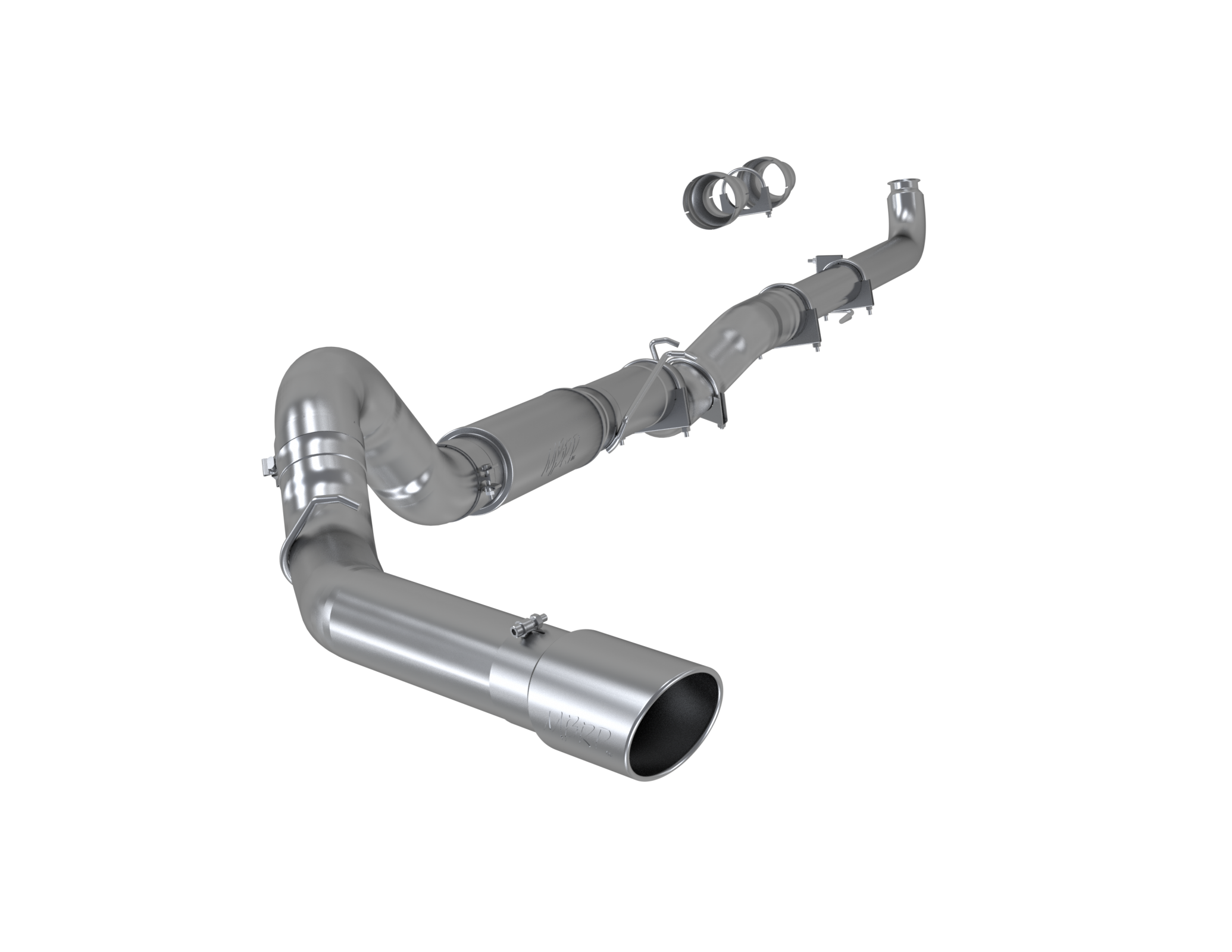 5 Inch Single Side T409 Stainless Steel For 01-07 Silverado/Sierra 2500/3500 Duramax Classic Extended/Crew Cab MBRP