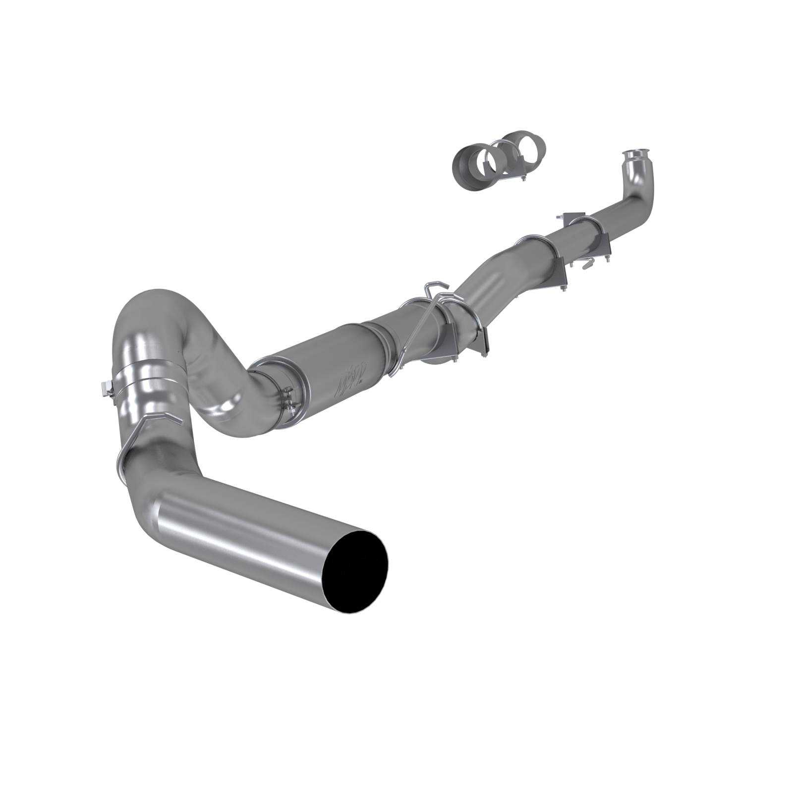 5 Inch Exhaust Pipe Single Side No Tip Included Aluminized Steel MBRP