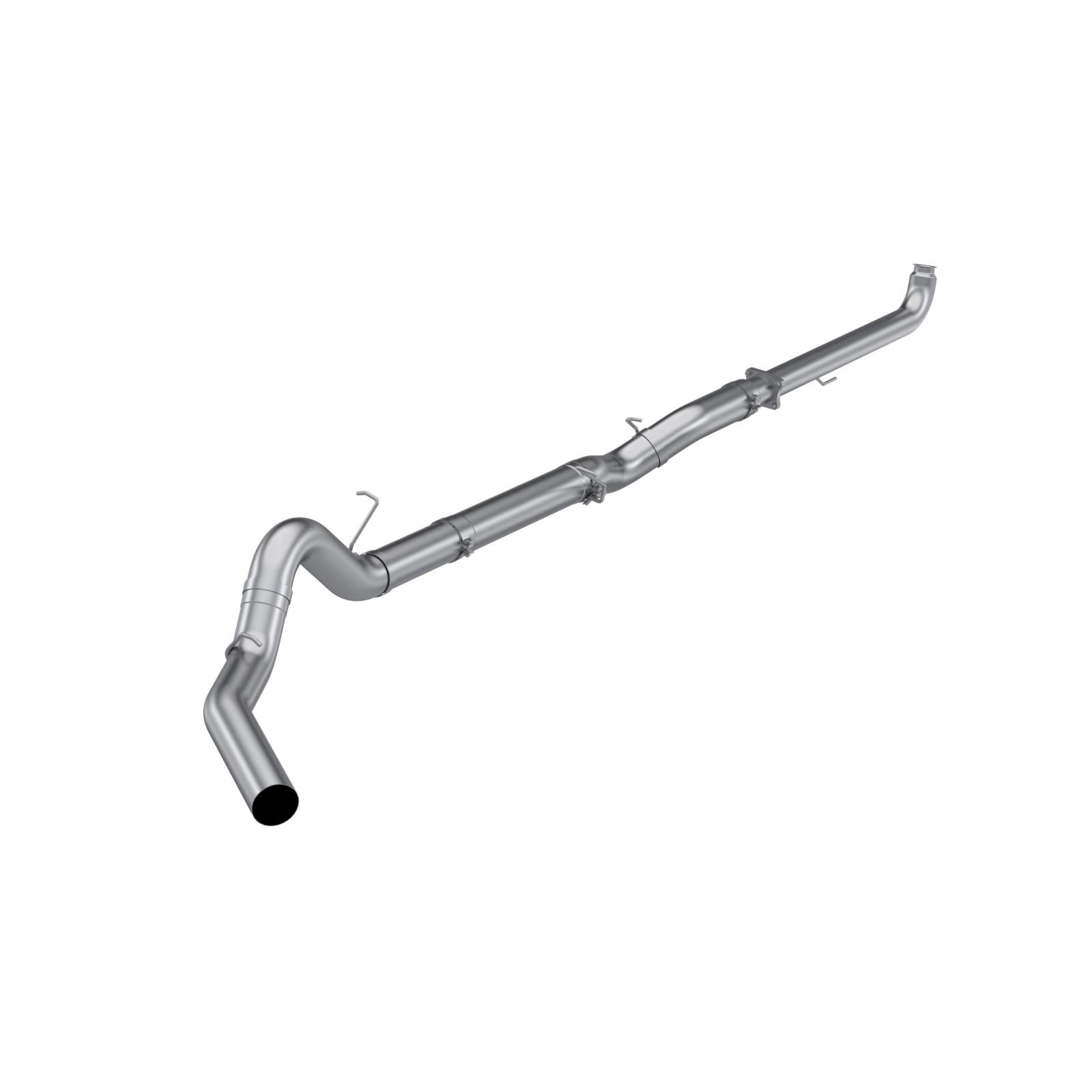 Aluminized Steel 5 Inch Downpipe Back Single Side Exit No Muffler 01-04 Silverado/Sierra 2500/3500 6.6L Duramax EC/CC MBRP