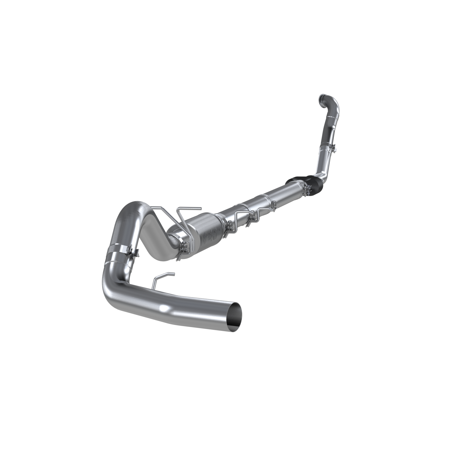 4 Inch Turbo Back Single Side Exit Aluminized, No Tip, For 94-97 Ford F-250/350 7.3L MBRP