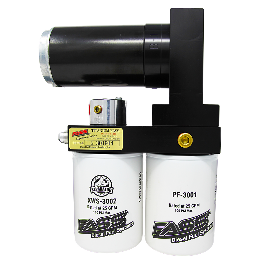 FASS TSF14180F140G Titanium Signature Series Diesel Fuel System 180F 140GPH@45-50PSI Ford Powerstroke 7.3L and 6.0L 1999-2007